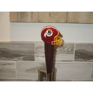 NFL Washington Football Beer Tap Handle Football Kegerator Brown Wood